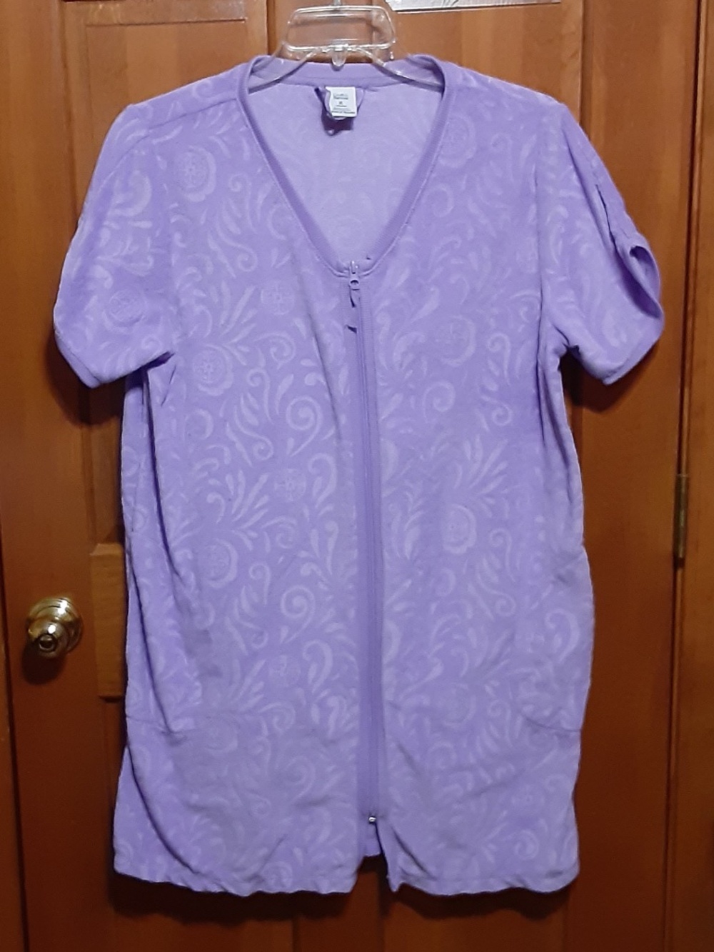 Croft & Barrow Purple Zip Up Robe